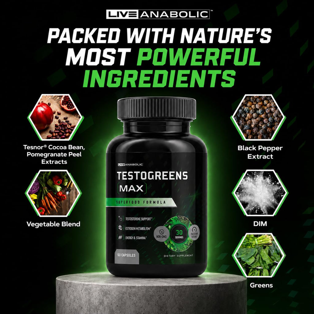 Discover TestoGreens Max Men's Greens Supplement, specially curated by Curat Cart for optimal health with powerful ingredients.
