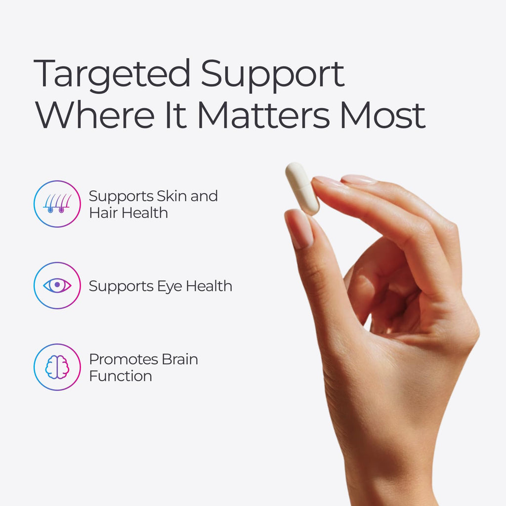 Livingood Daily Vitamin B Complex offers targeted support for skin, hair, eyes, and brain health. A premium import available at Curat Cart.