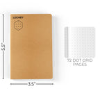 Discover the LOCHBY Pocket Notebook with 72 high-quality dot grid pages, perfect for notes and sketches, available at Curat Cart.