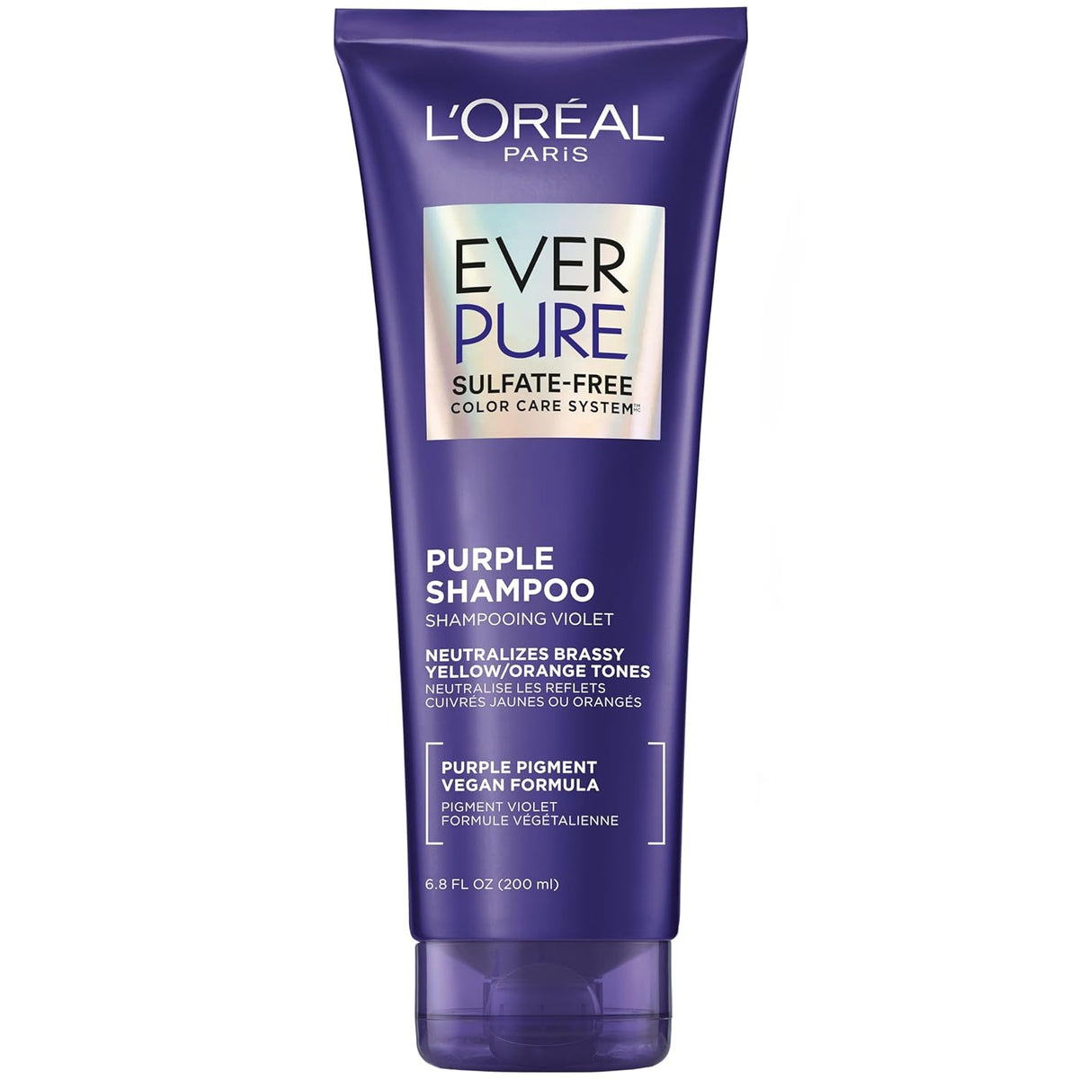 Discover L’Oreal Paris Purple Shampoo, a 100% genuine sulfate-free formula that neutralizes brassy tones effectively.