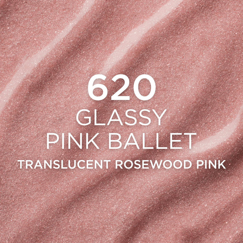 L'Oreal Paris True Match Lumi Le Glass H in 620 Glassy Pink Ballet offers a translucent rosewood finish. Premium imported product.