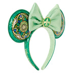 Charming Disney Princess Stained Glass headband with green ears and bow. Available for order online now!