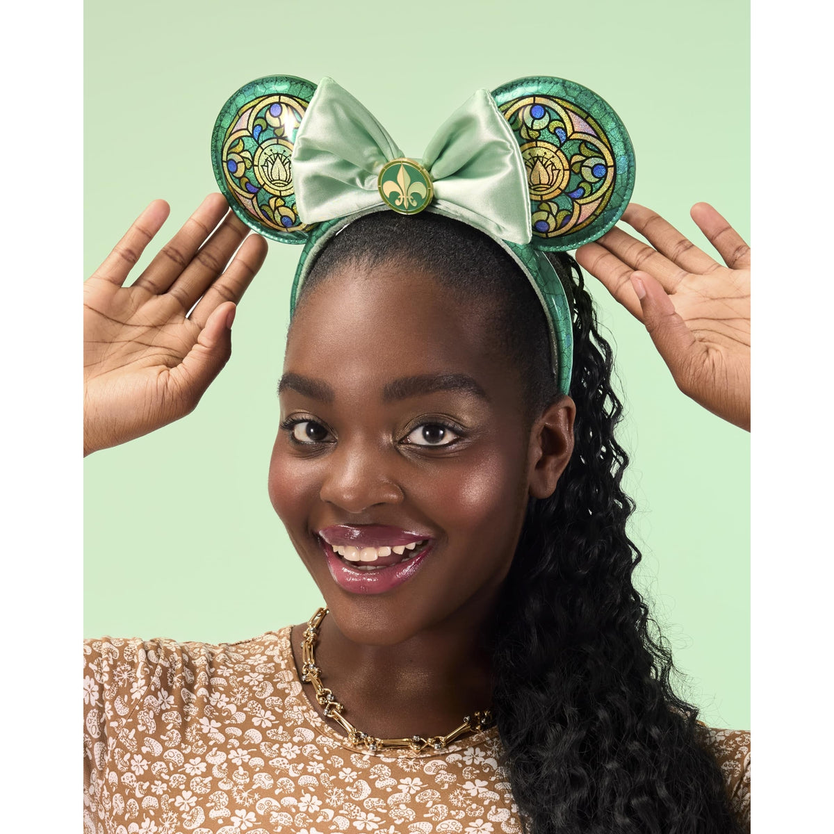 Colorful Loungefly headband features stained glass design, perfect for Disney fans. Verified by CuratCart for quality.