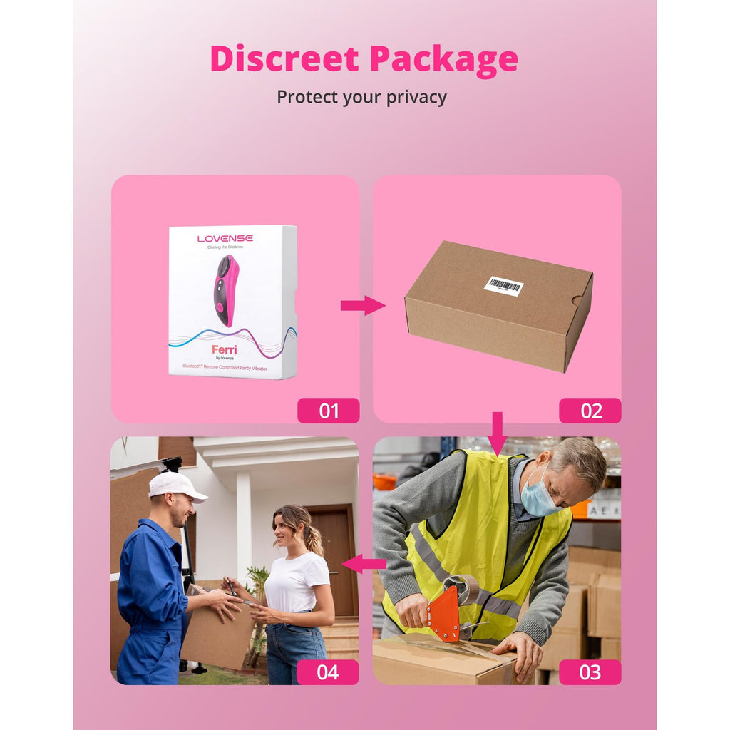 High-quality LOVENSE Ferri Vibrating Panties in discreet packaging, ensuring privacy. Available at Curat Cart.