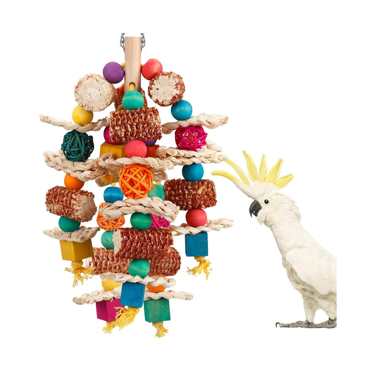Premium imported lovyoCoCo Parrot Toys, designed for engaging play and stimulation, available at Curat Cart.