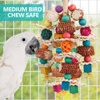 LovyoCoCo Parrot Toys, 100% Authentic, perfect for medium birds. Available in India at Curat Cart for safe chewing fun.