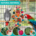 Discover lovyoCoCo Parrot Toys, specially curated by Curat Cart, made from natural materials for your birds' happiness.