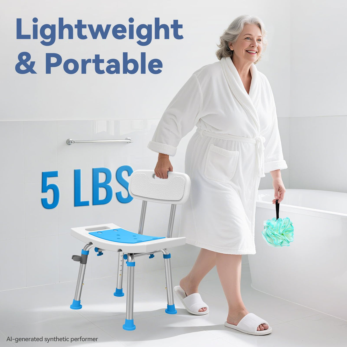 Experience comfort with Loyoda Shower Chair, a premium imported solution for safe bathing. Available at Curat Cart.