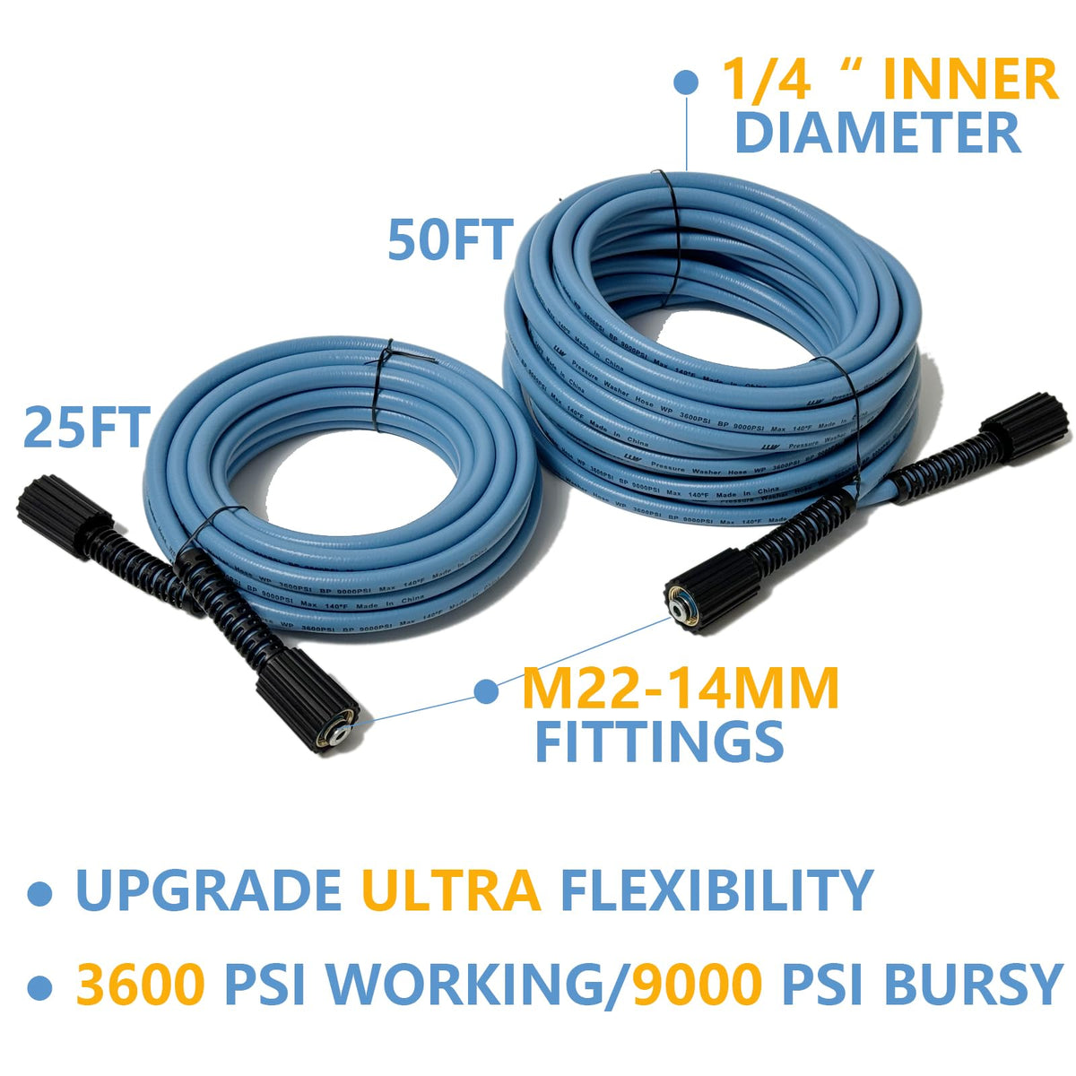 Discover the LULUW High Pressure Washer Hose, specially curated by Curat Cart, offering ultra flexibility and durability for your cleaning needs.