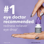 Lumify Redness Relief Eye Drops in official packaging, #1 eye doctor recommended for effective relief. Available at Curat Cart.