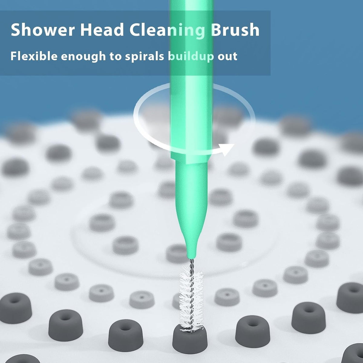 Effortlessly remove buildup with the Lumkew Shower Head Cleaner Tool, specially curated by Curat Cart for optimal hygiene.