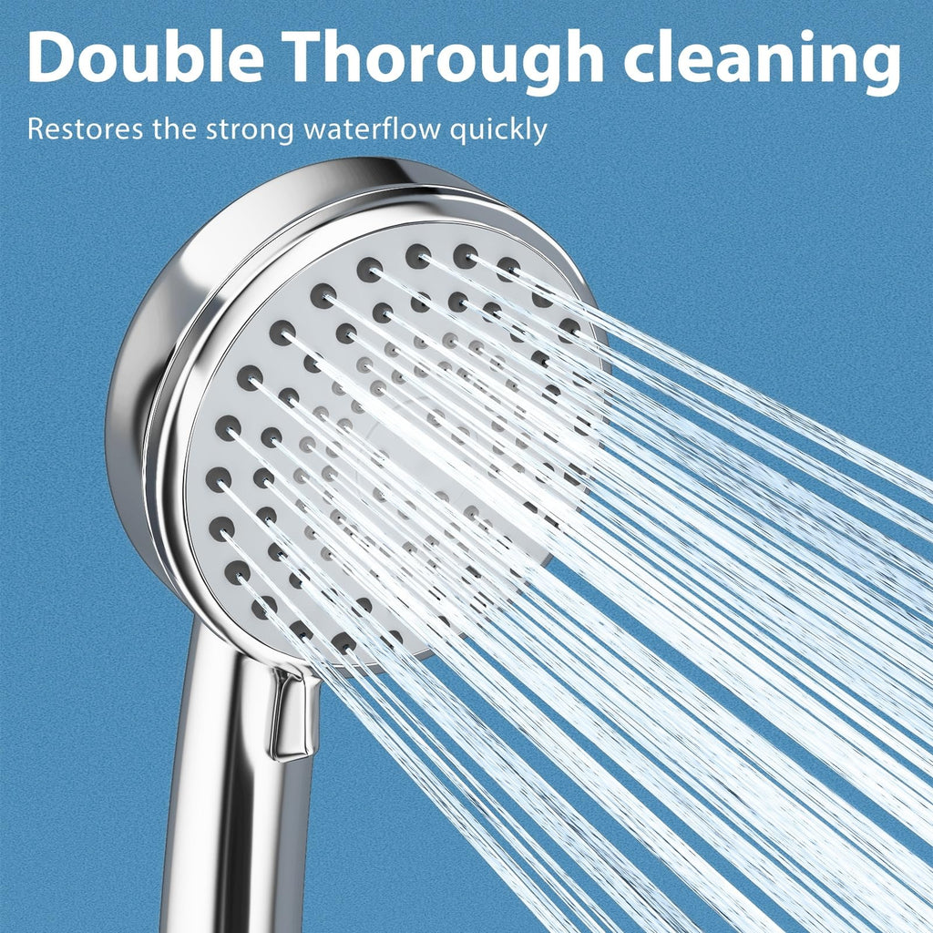 Lumkew Shower Head Cleaner Tool effectively restores strong waterflow, featuring high-quality finish for optimal performance. Available at Curat Cart.