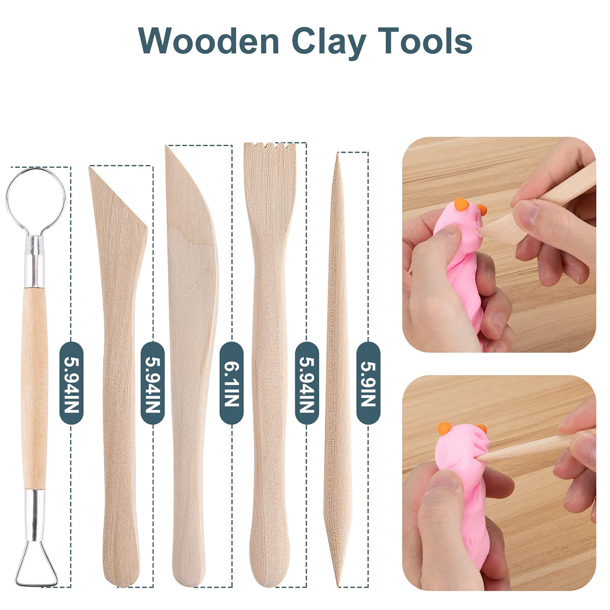 Discover the Luney Polymer Clay Sculpting Tools, specially curated by Curat Cart, designed for precision crafting and creativity.
