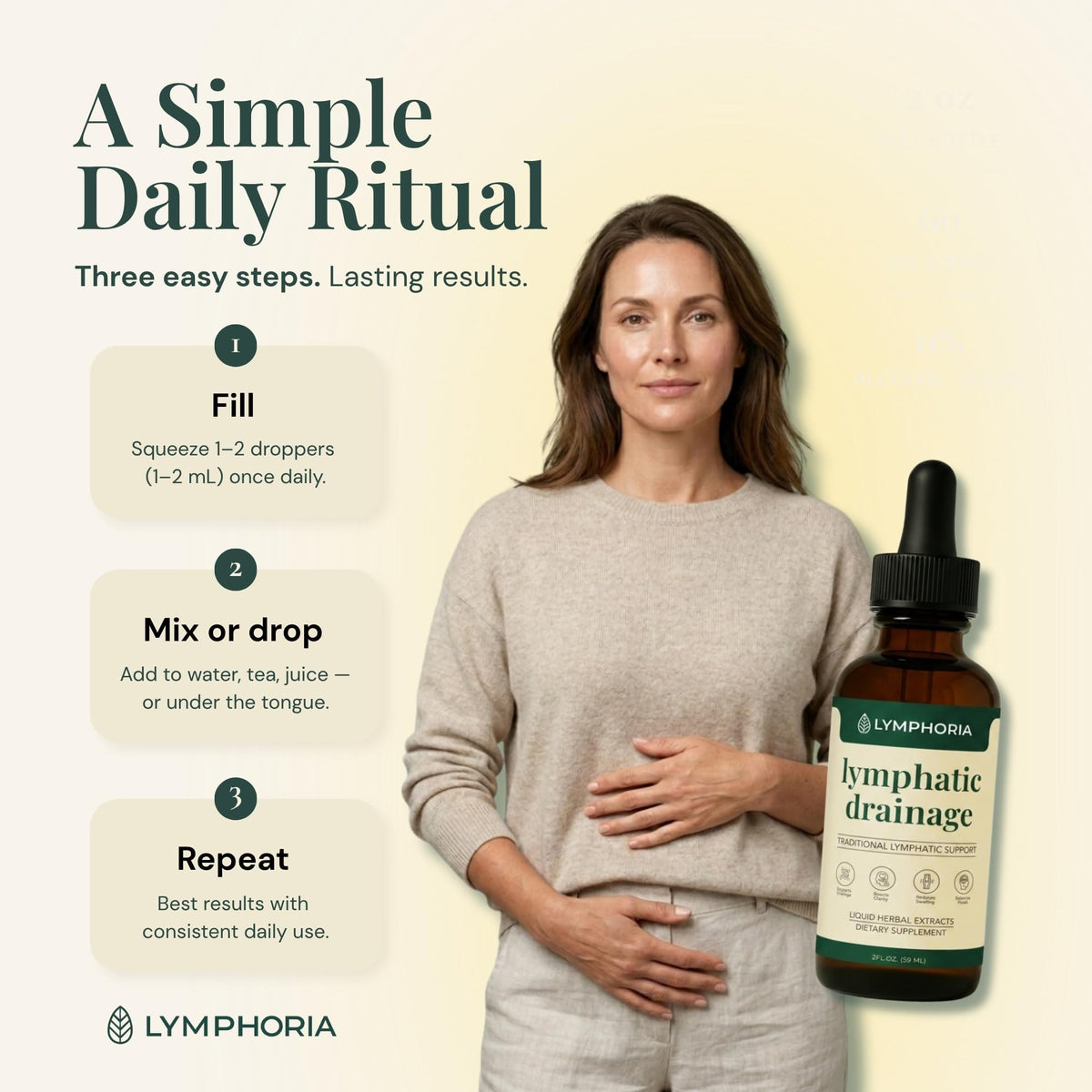 Lymphatic Drainage Drops for bloat relief. Order online in India for a simple daily ritual and effective results.