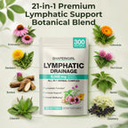 Discover 21-in-1 Lymphatic Drainage Supplements in high-quality packaging from Curat Cart, designed for immune support and overall wellbeing.