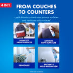 Experience the exclusive Lysol Disinfectant Spray Sanitizer, perfect for hard and soft surfaces, curated by Curat Cart.