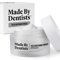 Dentists Teeth Whitening Powder in sleek jar, a premium import for brightening smiles, available at Curat Cart.