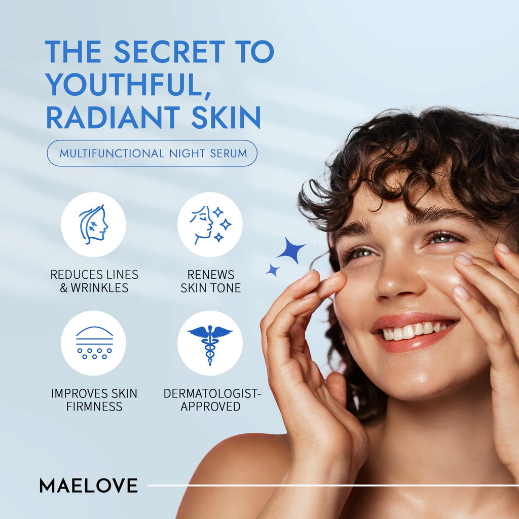 Discover MAELOVE Moonlight Advanced Retinal Serum, a multifunctional night serum for youthful skin. 100% Authentic, available at Curat Cart.