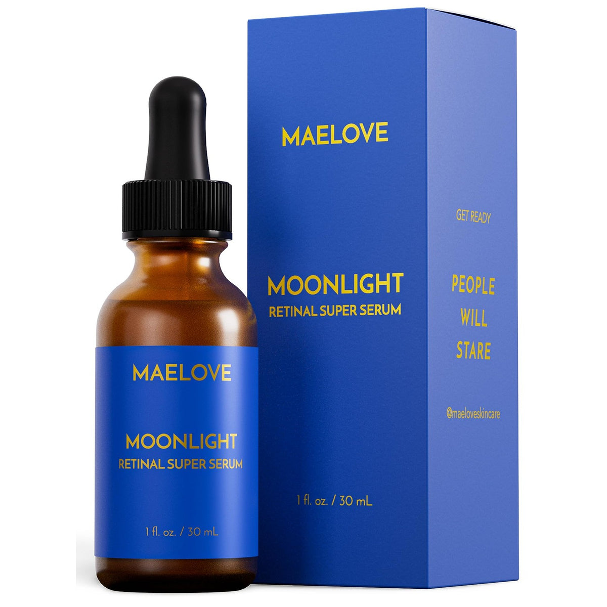 Experience the premium MAELOVE Moonlight Advanced Retinal Serum, an international favorite now at Curat Cart. Transform your skincare routine.