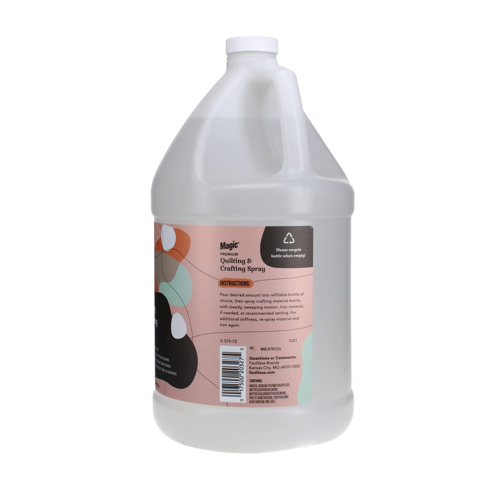 Magic Premium Quilting Spray in a 1-gallon container, 100% Authentic and available in India at Curat Cart.