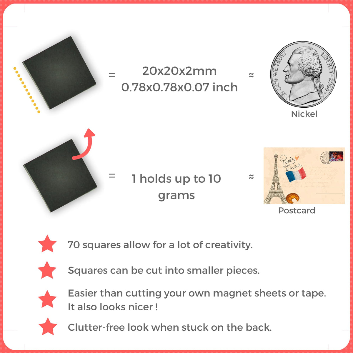Magnefic Magnetic Squares in official packaging, perfect for creative projects. Available at Curat Cart for easy use.