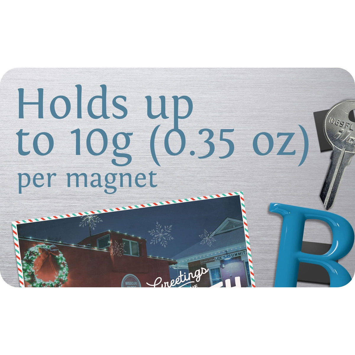 Magnefic Magnetic Squares hold up to 10g per magnet, perfect for organizing your space. Available at Curat Cart.