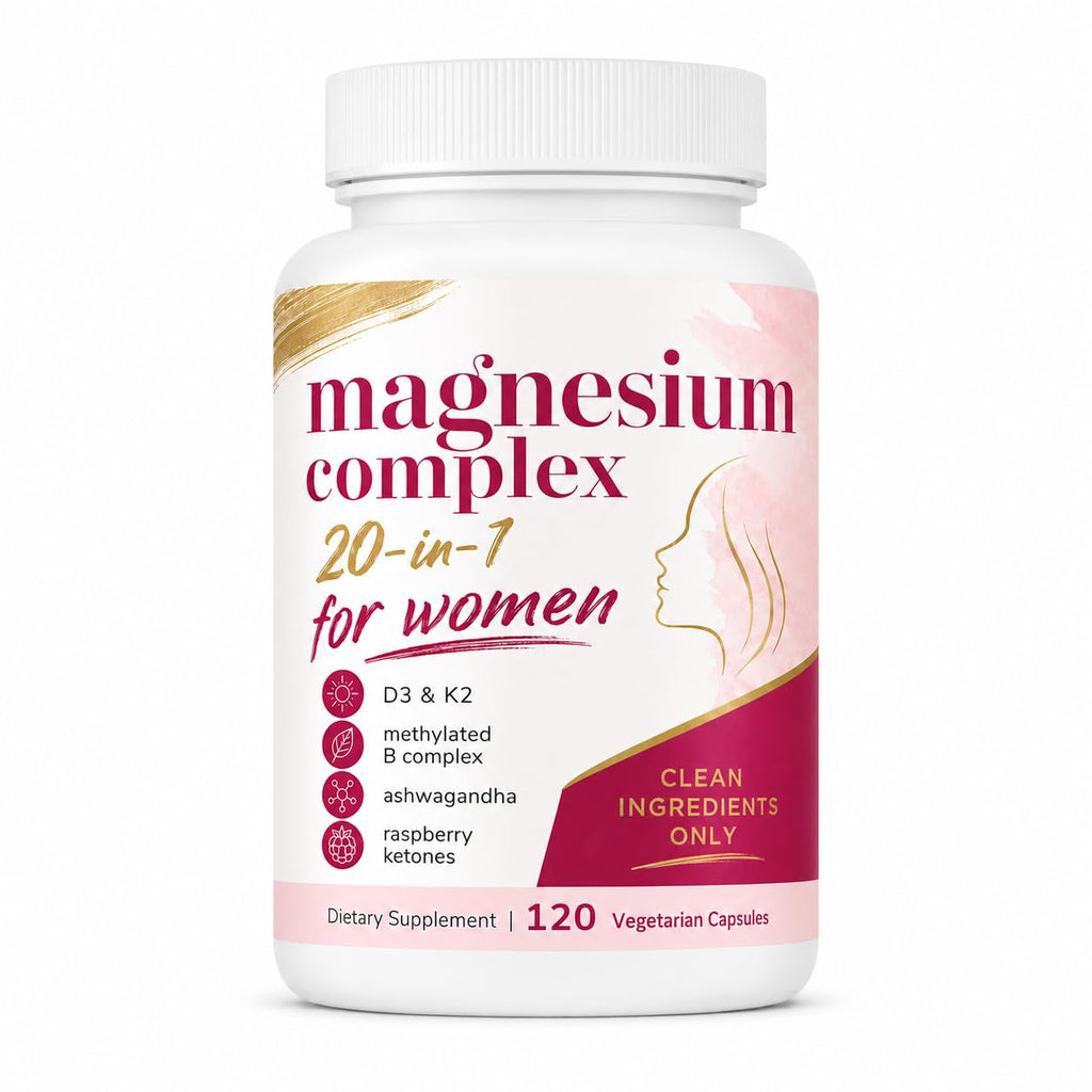 Discover the premium imported Magnesium Complex for women, featuring clean ingredients and essential nutrients at Curat Cart.