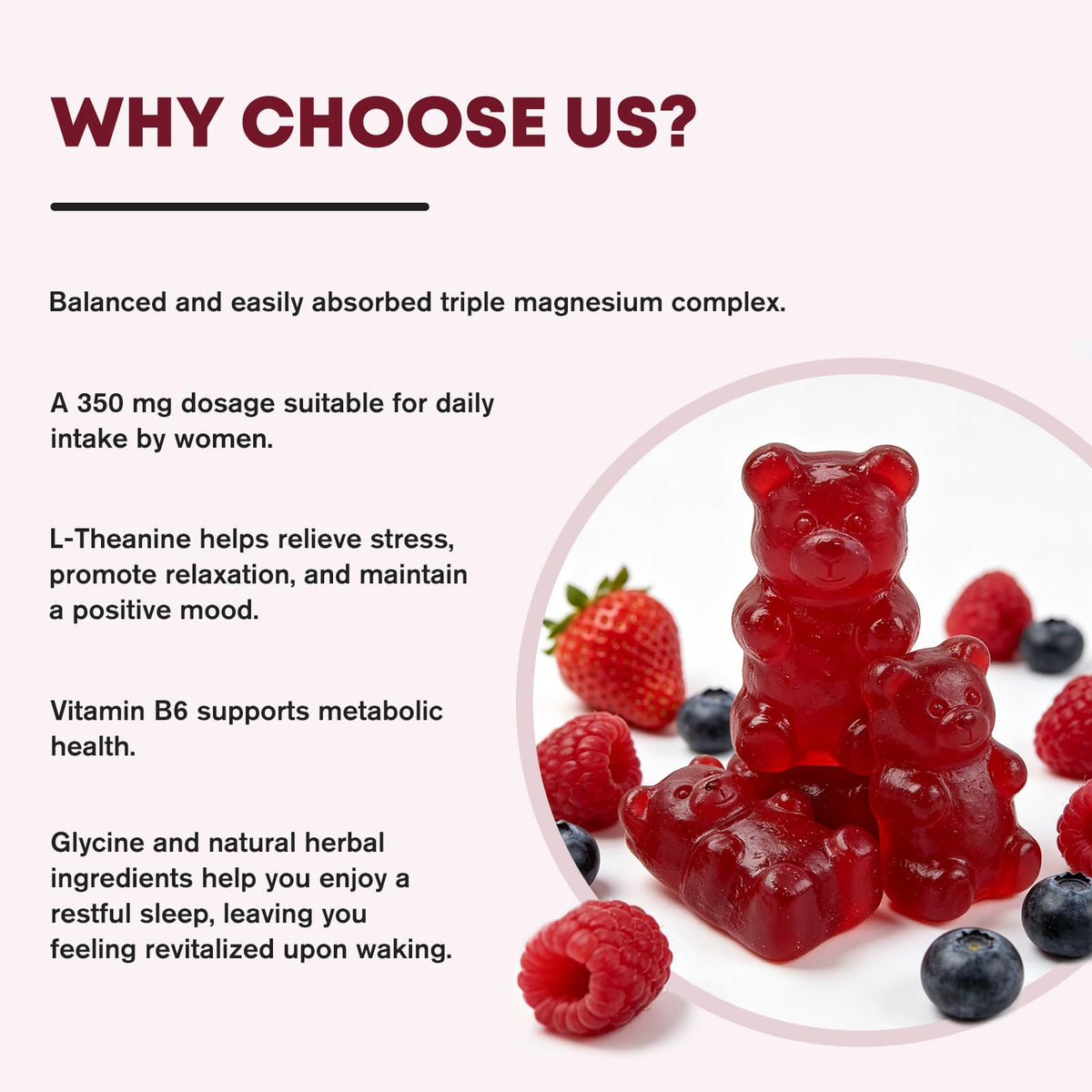 Magnesium Complex Gummies for Women enhance relaxation and support stress relief. Perfect for daily use, available at Curat Cart.