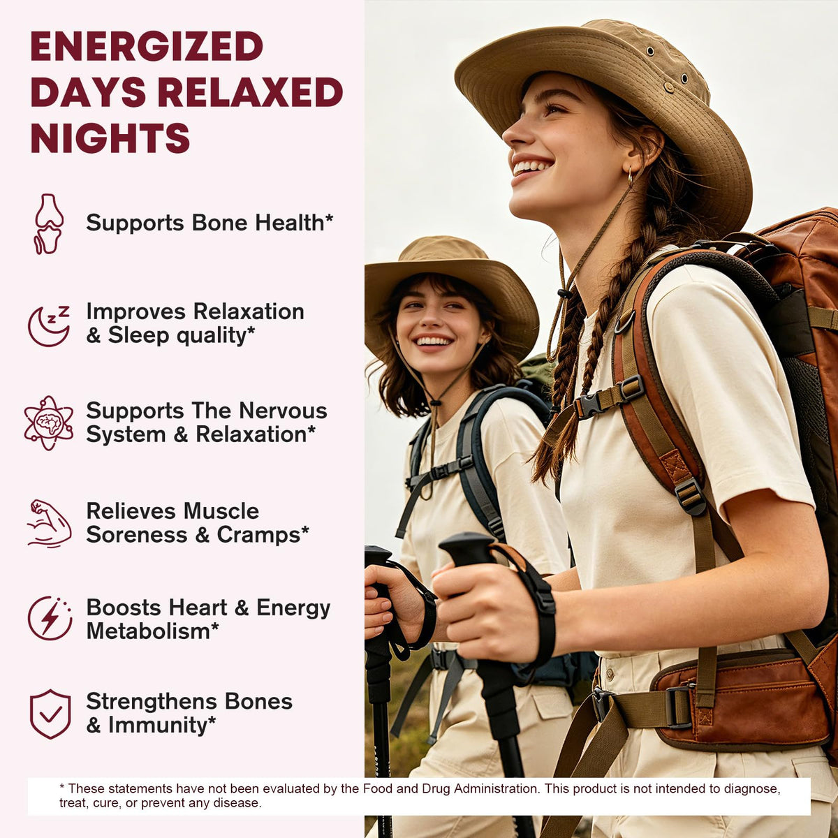Magnesium Complex Gummies for Women in official packaging by Curat Cart, promoting relaxation, bone health, and energy support.