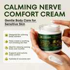 Calming Magnesium Cream for Neuropathy in official packaging, designed for soothing skin and body comfort. Available at Curat Cart.