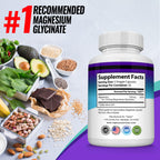 Discover the premium imported Magnesium Glycinate Supplement, featuring 30 veggie capsules for optimal health. Available at Curat Cart.