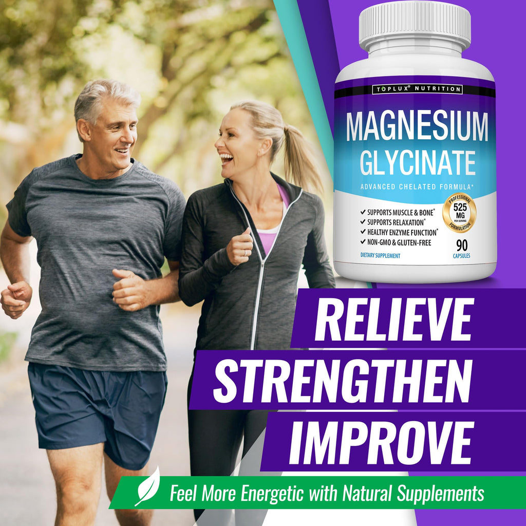 Magnesium Glycinate Supplement promotes relaxation and muscle support. 100% Authentic, available in India at Curat Cart.
