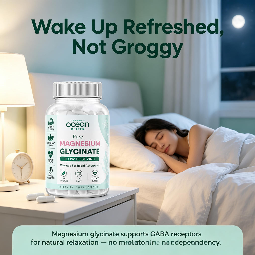 Magnesium Glycinate with Zinc from Curat Cart enhances relaxation and supports sleep, perfect for daily use. Wake up refreshed.