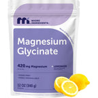 Discover Magnesium Glycinate Powder Supplement, a premium import from Curat Cart, featuring 420 mg magnesium and natural lemon flavor.
