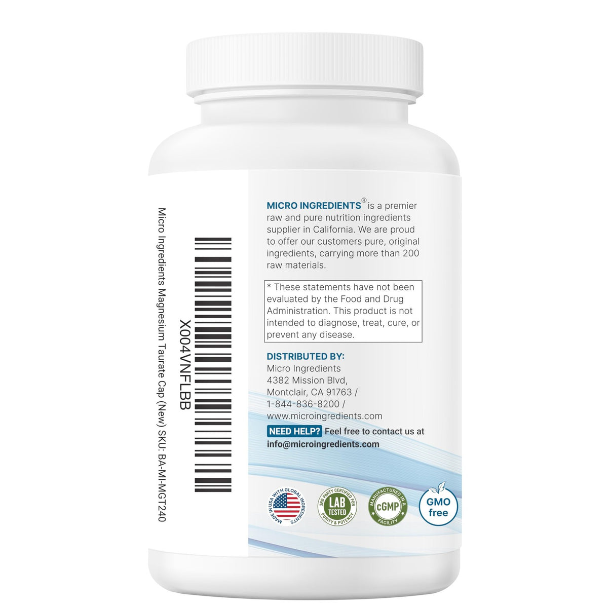 Magnesium Taurate Capsules from Curat Cart, 100% Authentic and available in India, supporting health and wellness goals.