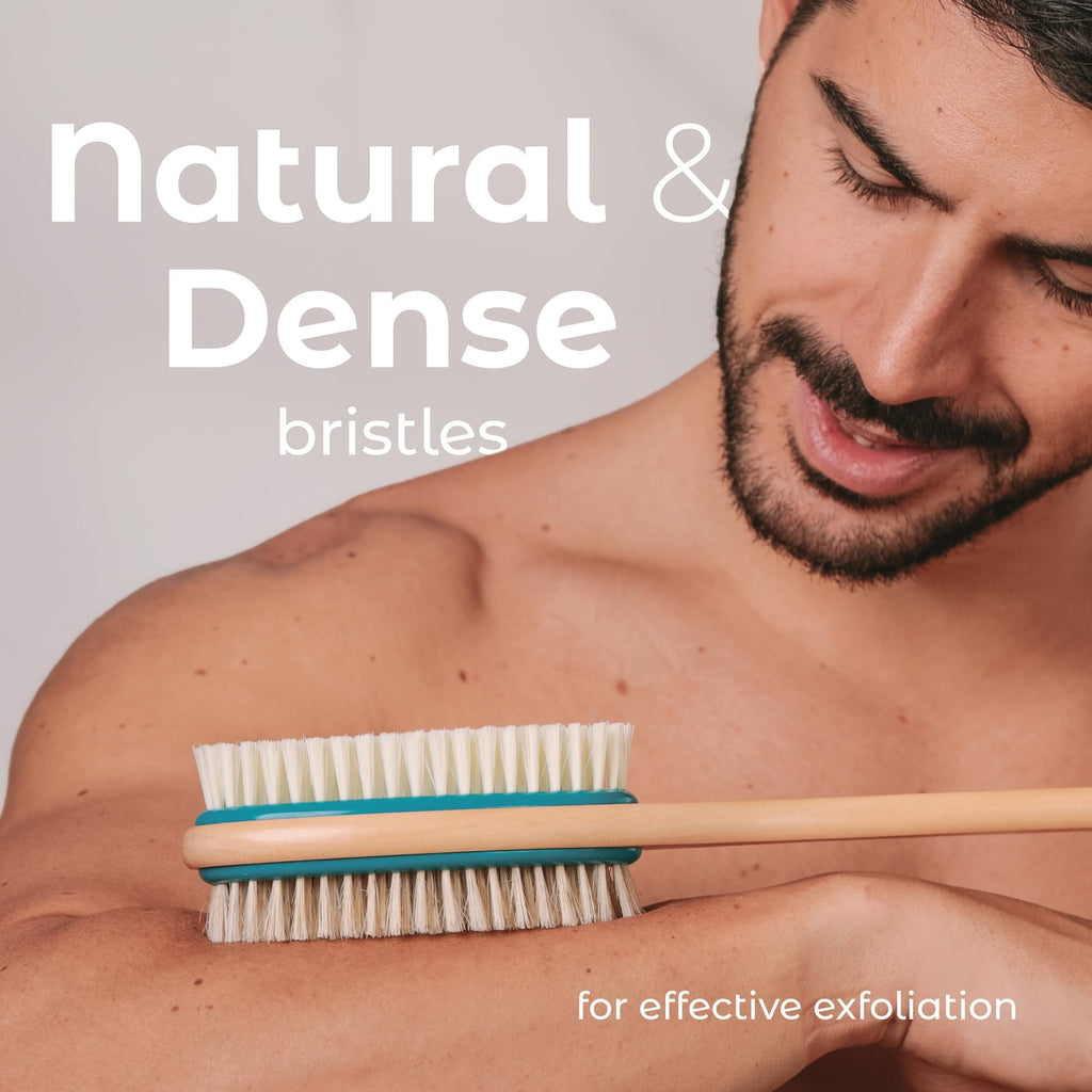 MainBasics Back Scrubber features natural bristles for effective exfoliation. Verified by CuratCart for store trust.