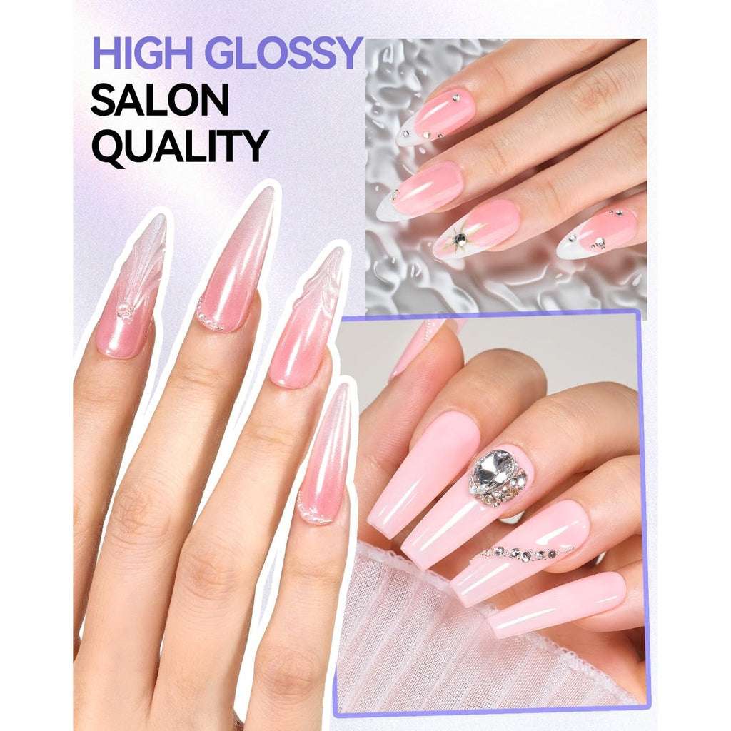Makartt Gel Top and Base Coat Set offers high glossy, salon-quality nails, ensuring a 100% authentic manicure experience.