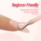 Makartt Milky Pink Gel Nail Polish 15ML displayed on a fingertip, showcasing a smooth application for flawless, streak-free nails.