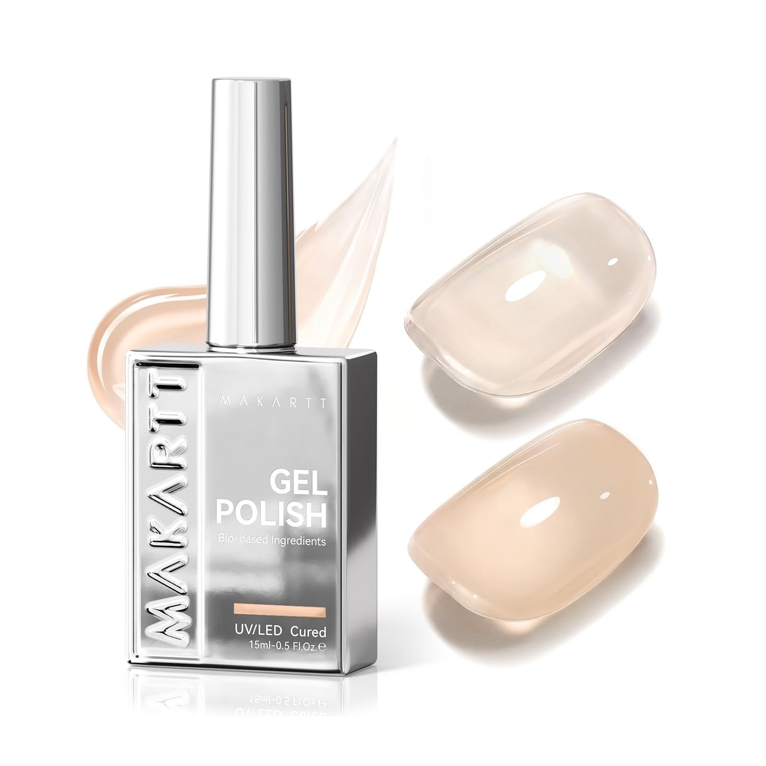 Experience the authentic Makartt Milky Pink Gel Nail Polish (15ML), a perfect blend for stunning, long-lasting manicures.