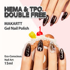 Makartt Milky Pink Gel Nail Polish: Eco-conscious, 15ml. Perfect for stylish nail art. Verified by CuratCart for quality.