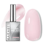 Makartt Milky Pink Gel Nail Polish (15ML) offers a soft pink shade with bio-based ingredients. Verified by CuratCart.
