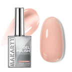 Makartt Milky Pink Gel Nail Polish, 15ML, premium quality, bio-based ingredients, perfect for a natural look. Imported for exceptional results.