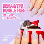 Shop Makartt Milky Pink Gel Nail Polish, 15ML, HEMA & TPO double free. Available online for your eco-friendly nail art in India.