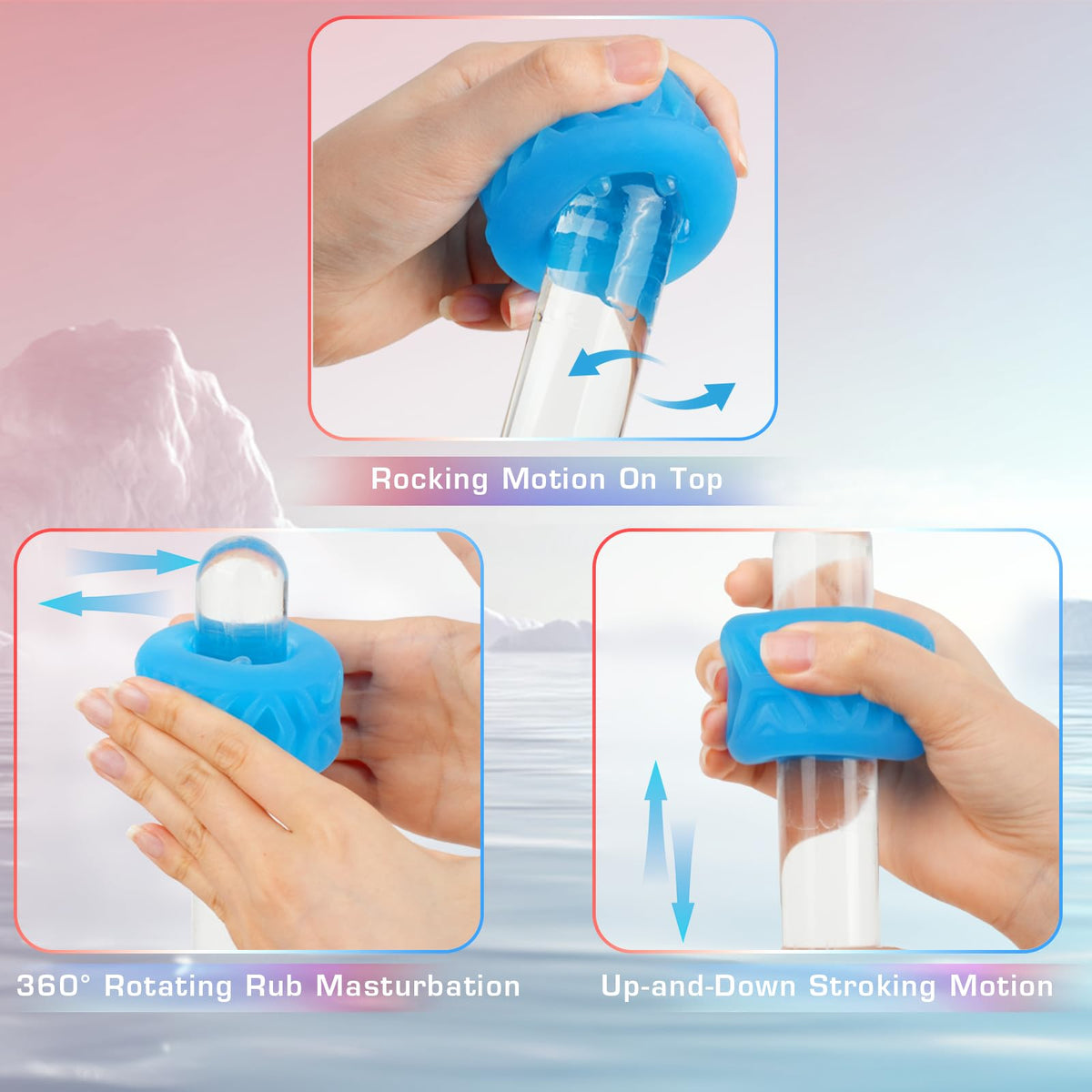 Experience intense pleasure with the Male Masturbator Pocket Pussy Stroker from Curat Cart, ideal for enhancing your intimate moments.