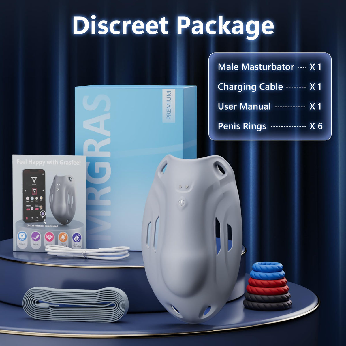 Discover the exclusive Male Masturbator Vibrator for Men, specially curated by Curat Cart for ultimate pleasure. Enjoy discreet packaging.