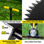 Manual Edger Lawn Tool with ultra-sharp serrated blade, trusted quality available in India at Curat Cart.