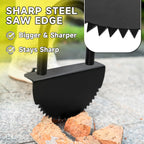 Discover the Manual Edger Lawn Tool with a sharp steel saw edge, specially curated by Curat Cart for precision lawn care.