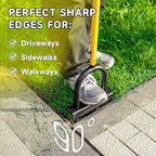 Achieve perfect sharp edges with the Manual Edger Lawn Tool, ideal for driveways, sidewalks, and walkways. Available at Curat Cart.