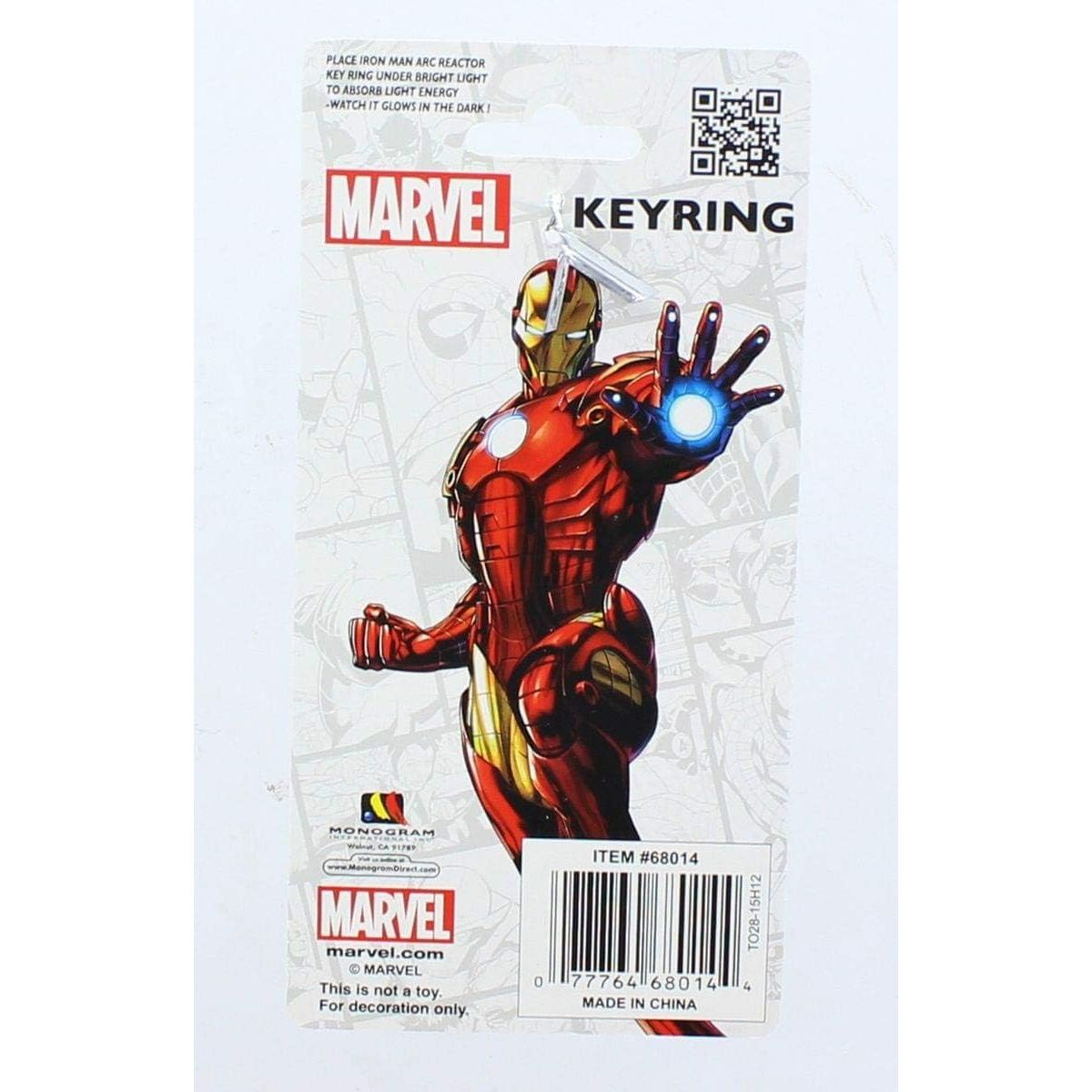 Premium imported Iron Man Arc Reactor key ring, showcasing vibrant Marvel artwork. Perfect for fans and collectors alike.
