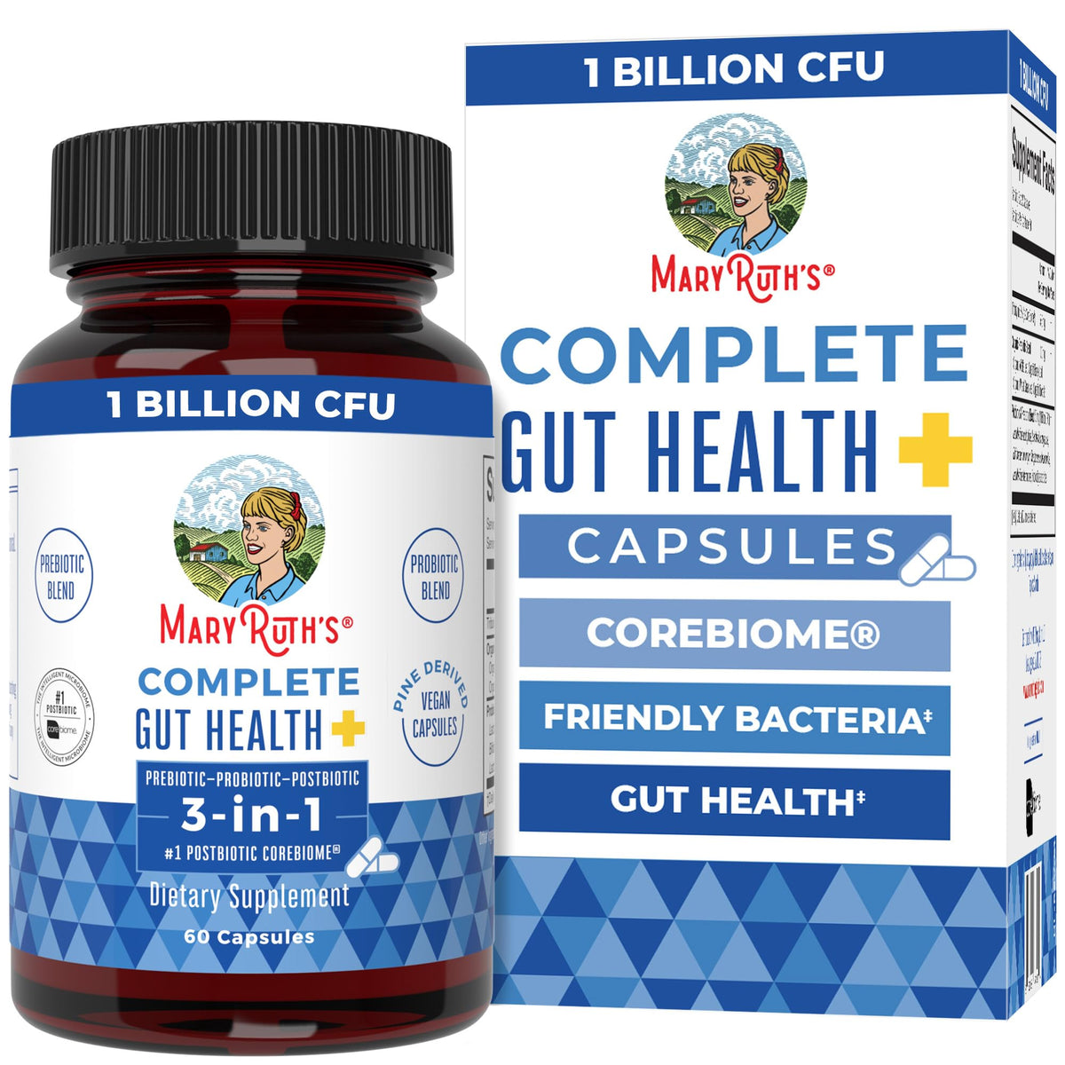 Discover MARYRUTH'S Complete Gut Health Probiotic, a premium import featuring 1 billion CFU for optimal gut health. Available at Curat Cart.
